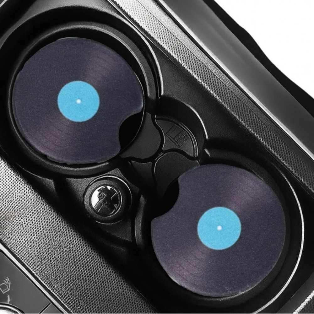 Vinyl Record Car Coasters